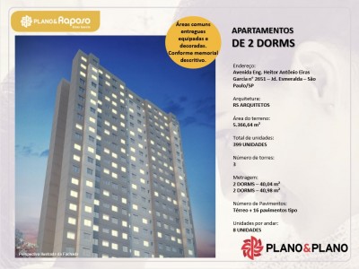 Apartamento com 2 quartos à venda no Jd Esmeralda 